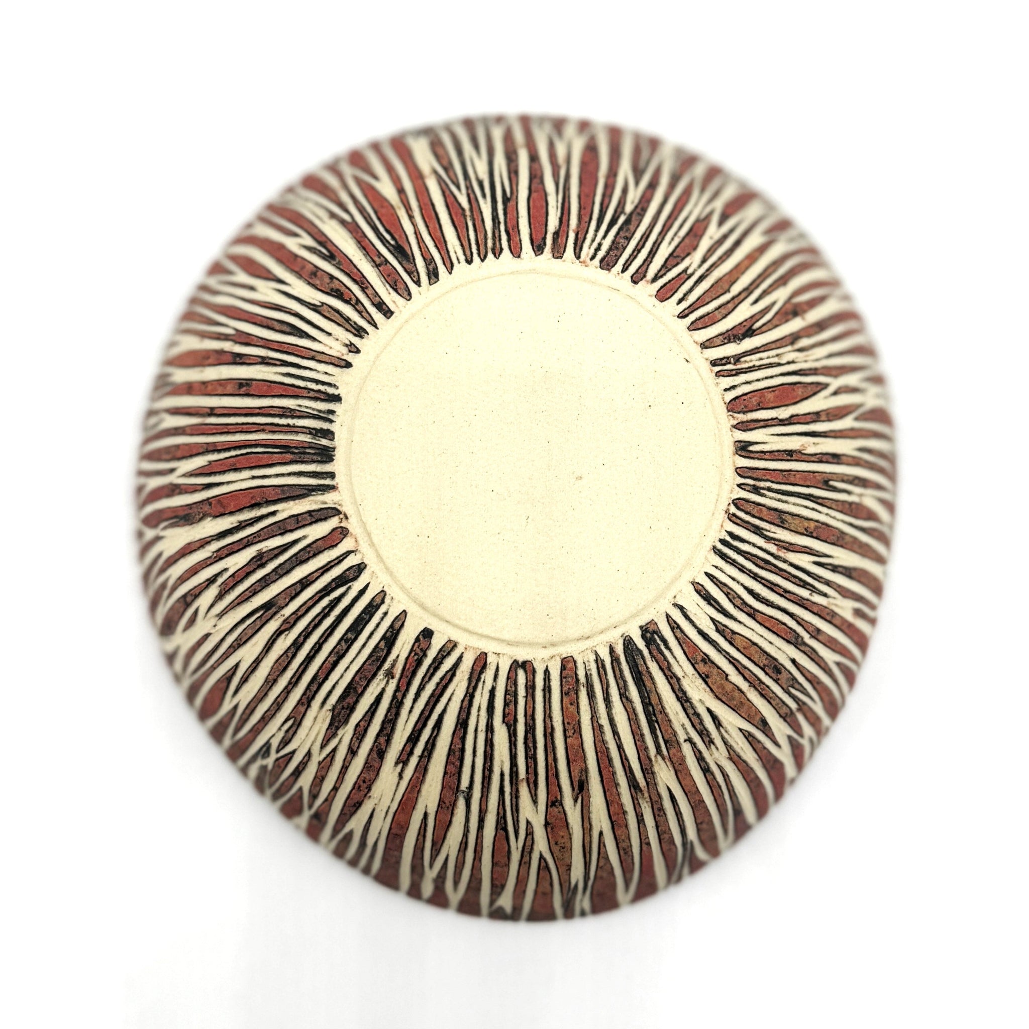 Black Palm "Kakan" Basket Weaving Ceramic Bowl - Vanessa Cannon