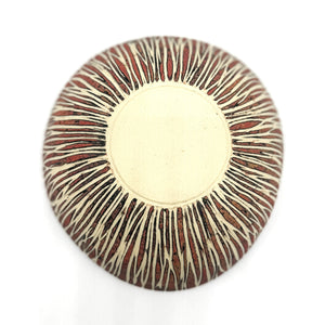 Black Palm "Kakan" Basket Weaving Ceramic Bowl - Vanessa Cannon
