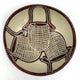 Black Palm "Kakan" Basket Weaving Ceramic Bowl - Vanessa Cannon
