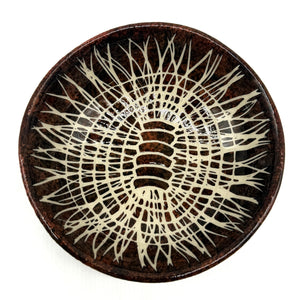 Black Palm "Kakan" Basket Weaving Ceramic Bowl - Vanessa Cannon