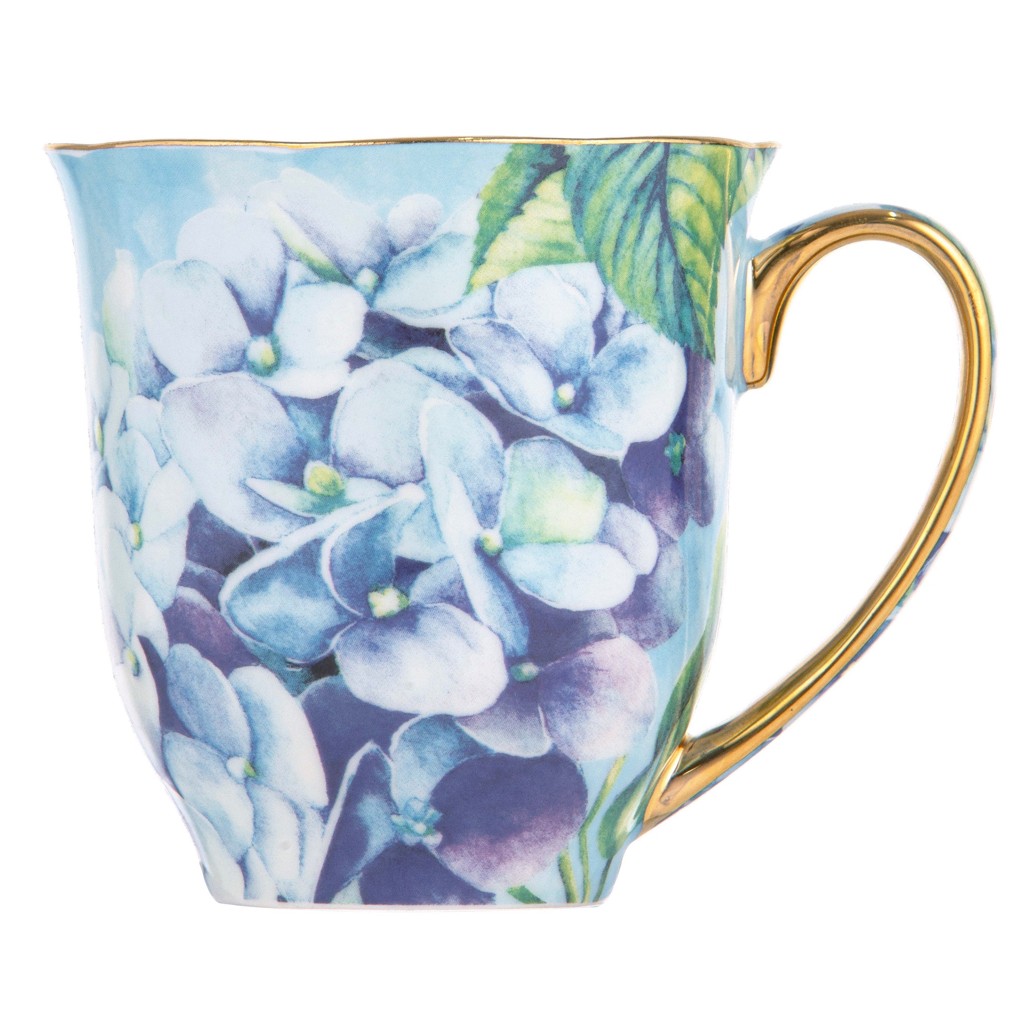 Bold Blooms Blue Hydrangea Mug