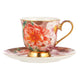 Bold Blooms Peach Peony Cup & Saucer