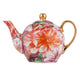 Bold Blooms Peach Peony Teapot