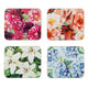 Bold Blooms Assorted 4pk Coaster