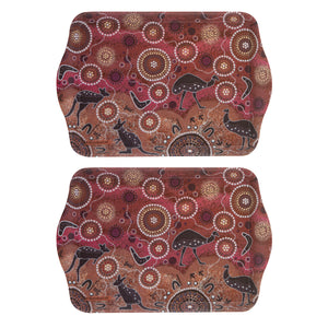 Spirit Land Hunting at Sunset 2pk Scatter Tray