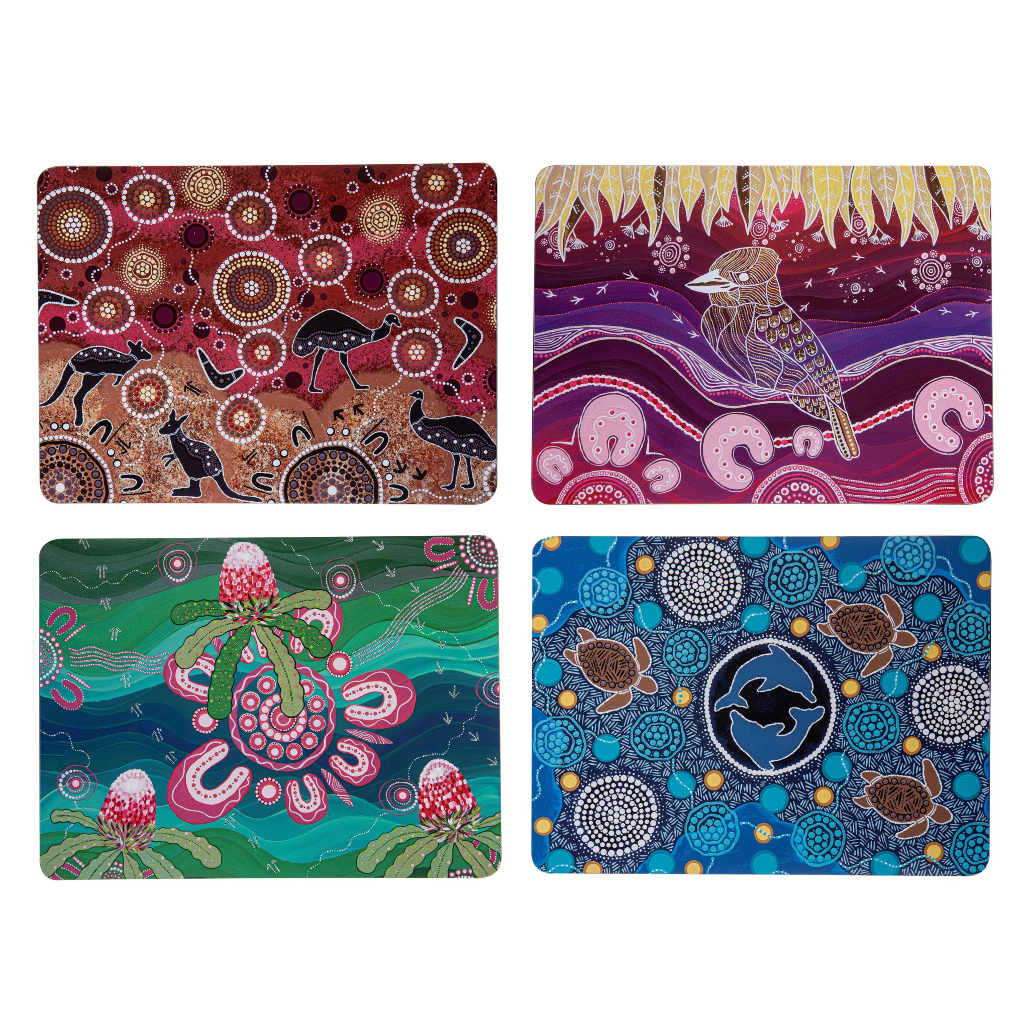 Spirit Land 4pk Assorted Placemat Set
