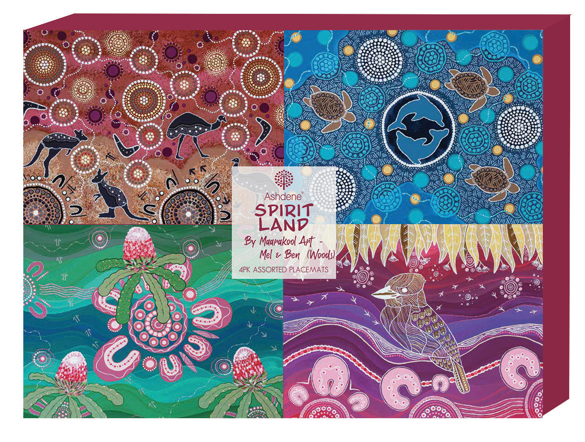 Spirit Land 4pk Assorted Placemat Set