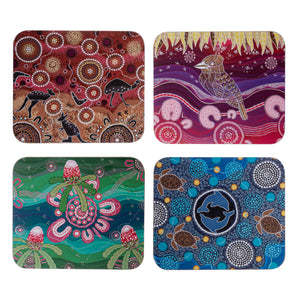 Spirit Land 4pk Assorted Coaster Set