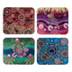 Spirit Land 4pk Assorted Coaster Set