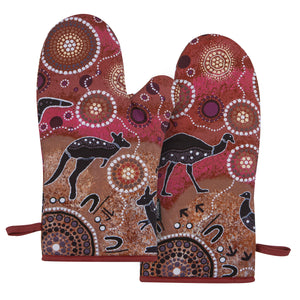 Spirit Land Hunting at Sunset 2pk Oven Mitt