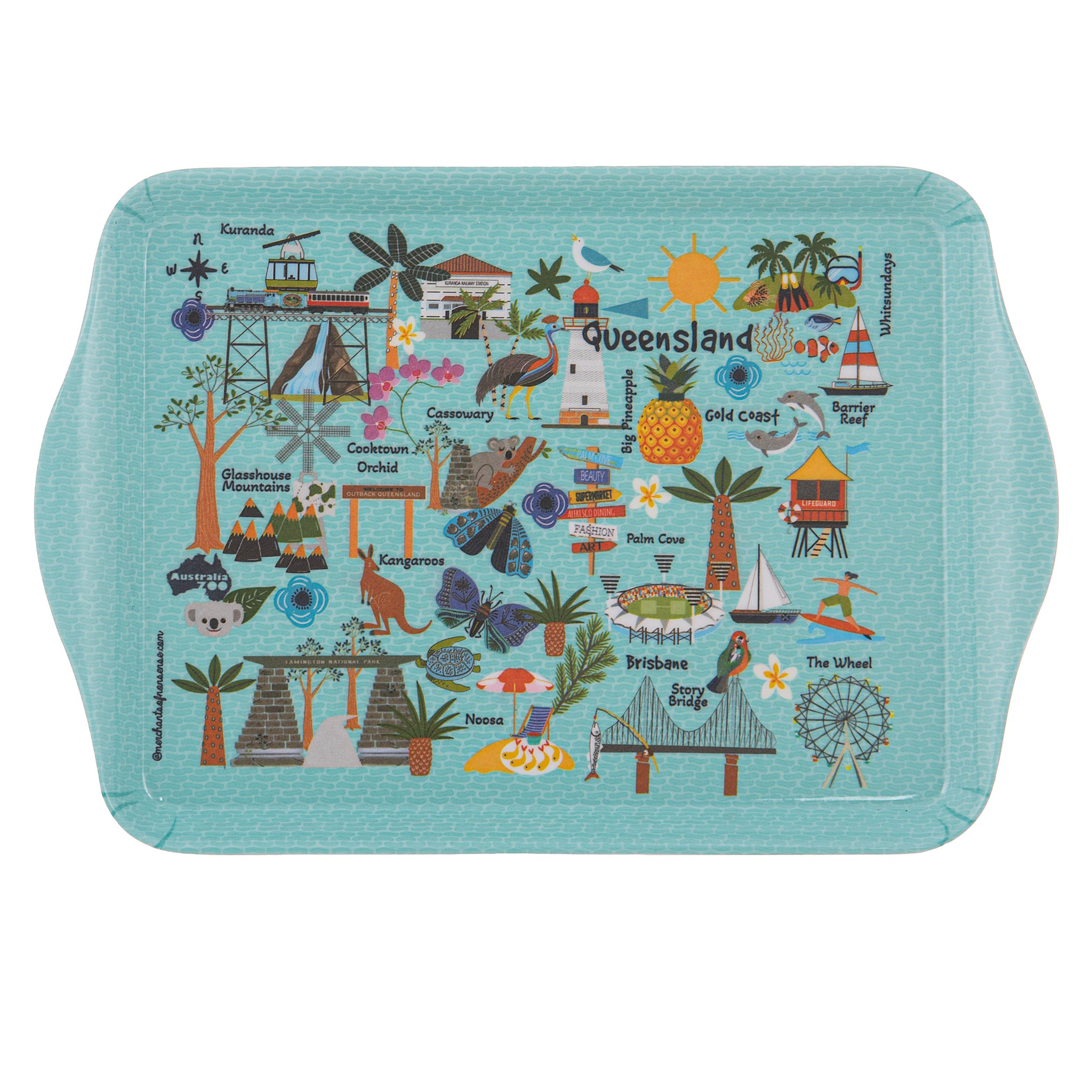 Land Down Under - Queensland 2Pk Scatter Tray