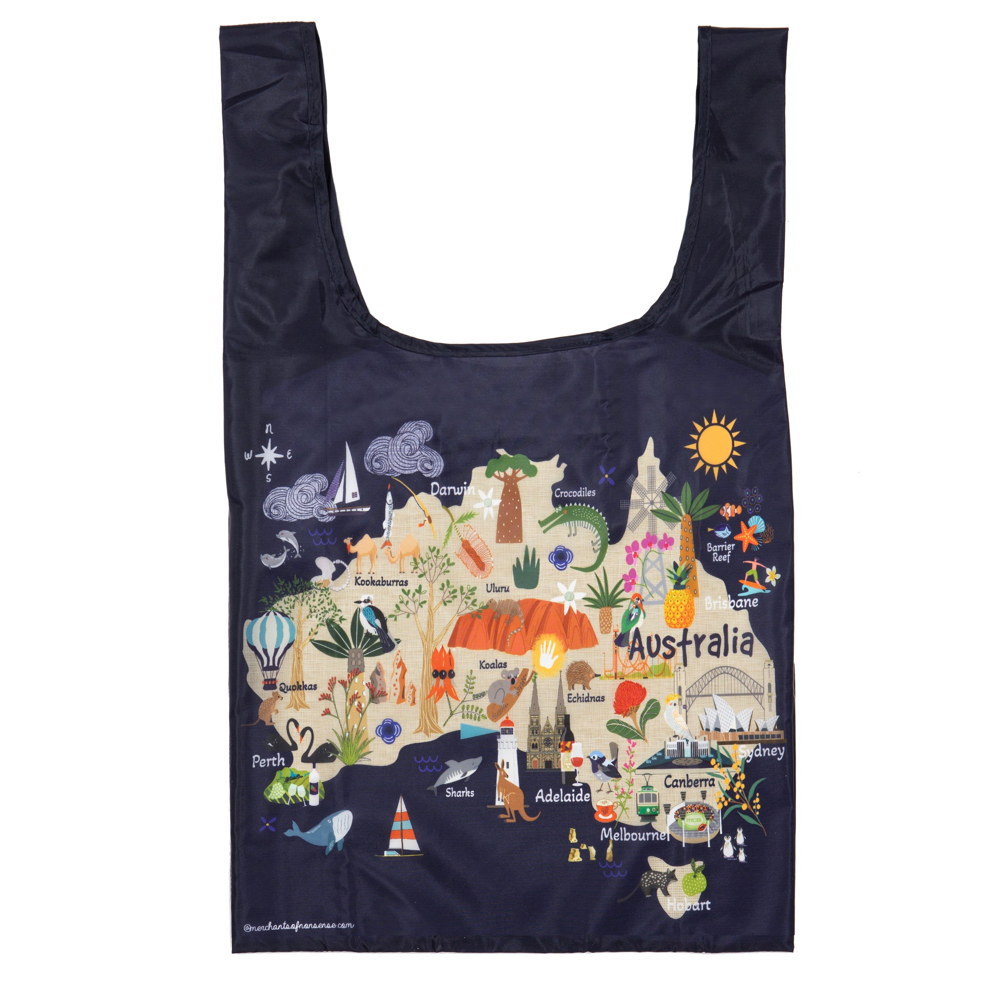 Land Down Under - Australia Reusable Shopping Bag