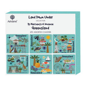 Land Down Under - Queensland 6pk Coaster Set