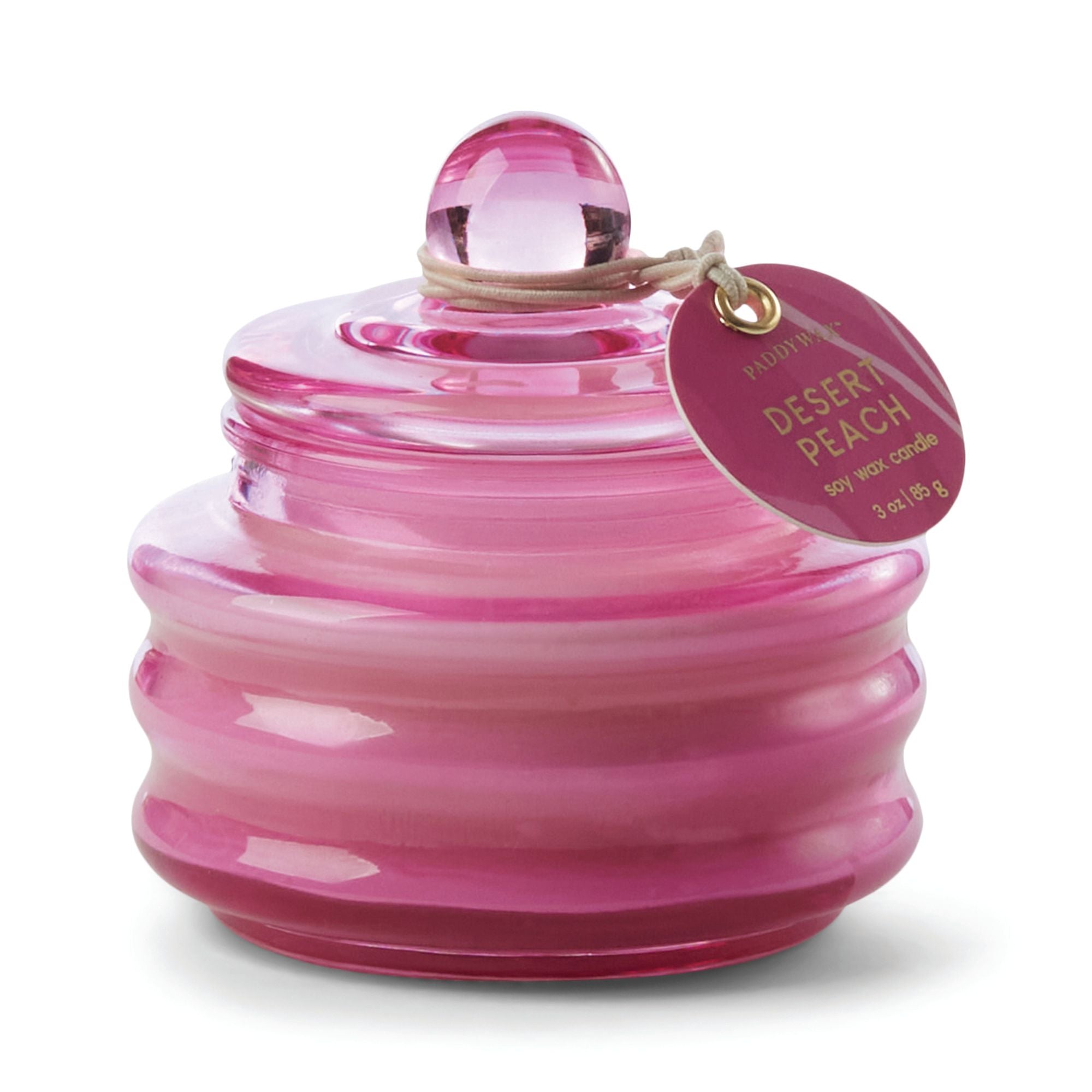Beam 3 oz. Glass Candle Fuchsia Pink - Desert Peach