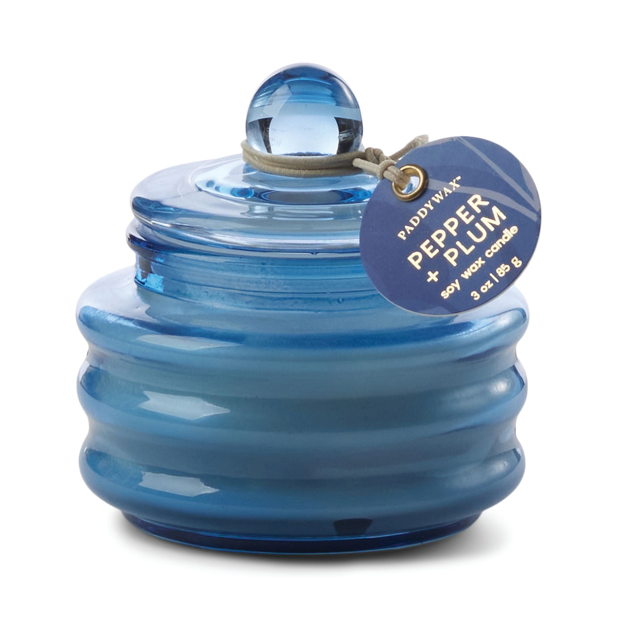 Beam 3 oz. Glass Candle Bright Blue - Pepper & Plum