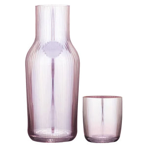 Thalia Pink Quartz Carafe & Glass Set