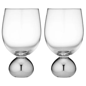 Astrid Silver 2Pk Wine Glass