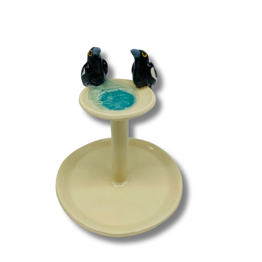 Bird Bath Magpie Treasure Dish