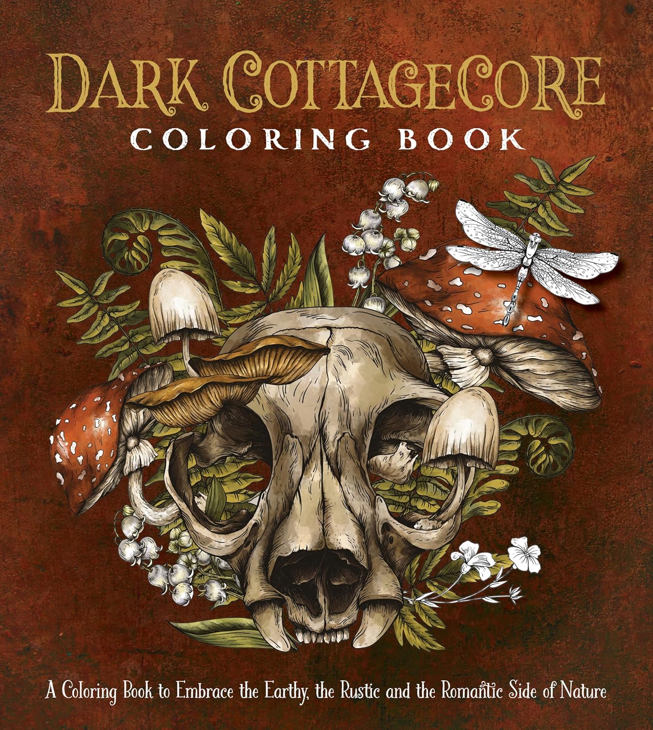 Dark Cottagecore Coloring Book