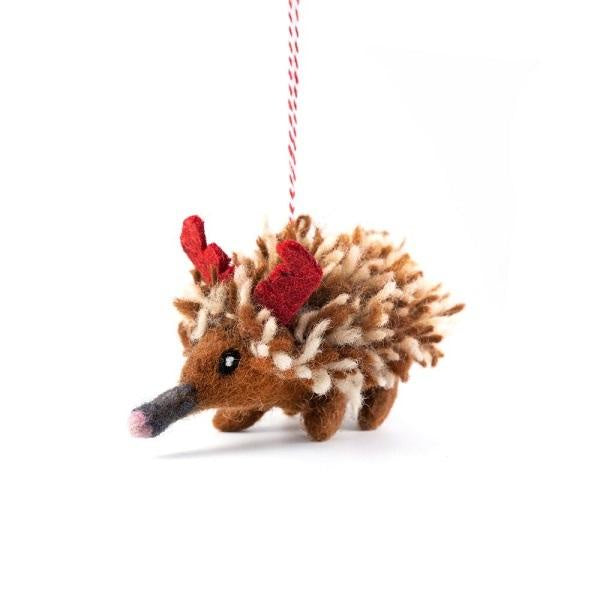 Echidna Edna Christmas Decoration