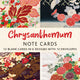 Chrysanthemum Note Cards