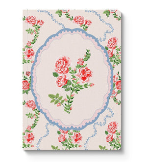 Cath Kidston A5 Textured Soft Cover Notebook - Rose Flutter Vignette
