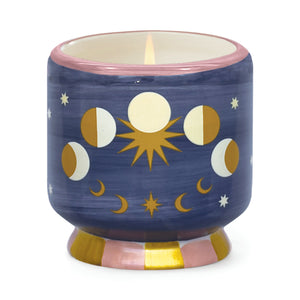 Adopo 8oz Ceramic Candle Moon Phases - Jasmine & Rose