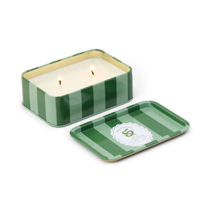 Adopo 8oz/226g Printed Tin Candle Snake - Wild Lemongrass