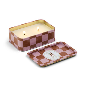 Adopo 8oz/226g Printed Tin Candle Tomato Vine - Heirloom Tomato