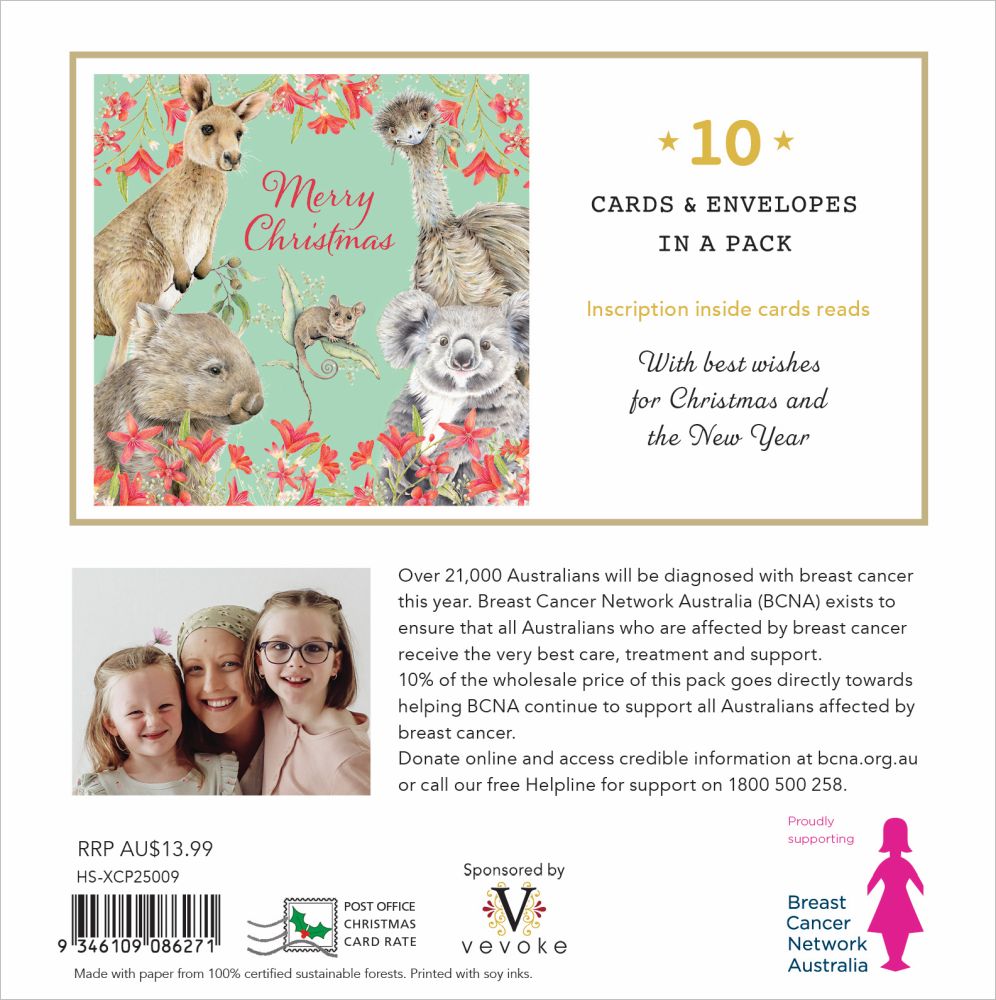 Christmas Card Wallet - BCNA - Animal Greetings