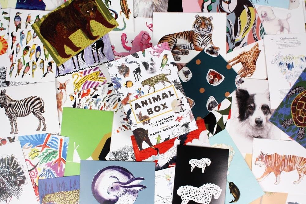 Animal Box Postcards: 100 Postcards by 10 Artists