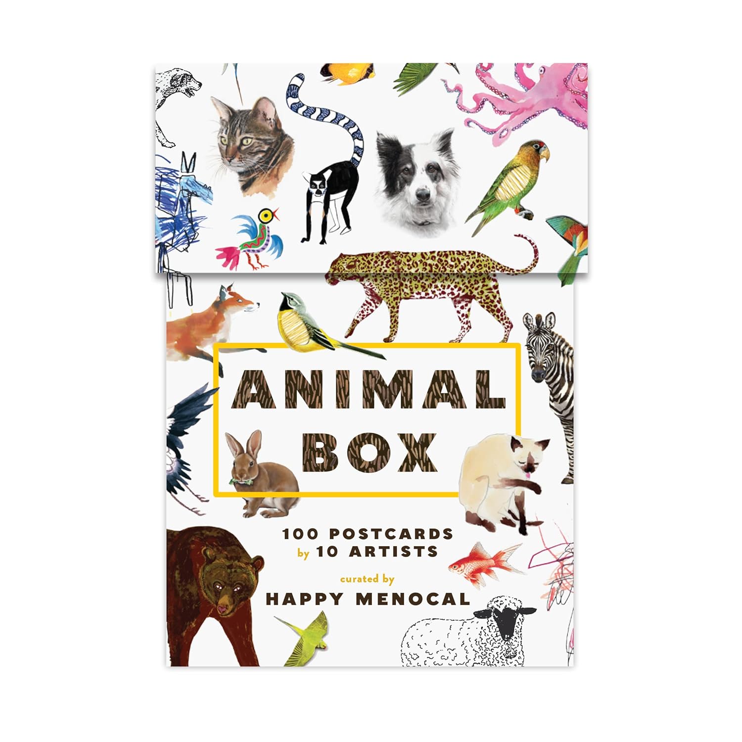 Animal Box Postcards: 100 Postcards by 10 Artists