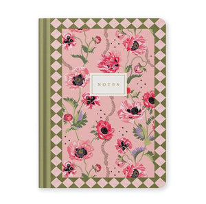 Cath Kidston B6 Premium Hard Cover Notebook - Pink Poppies