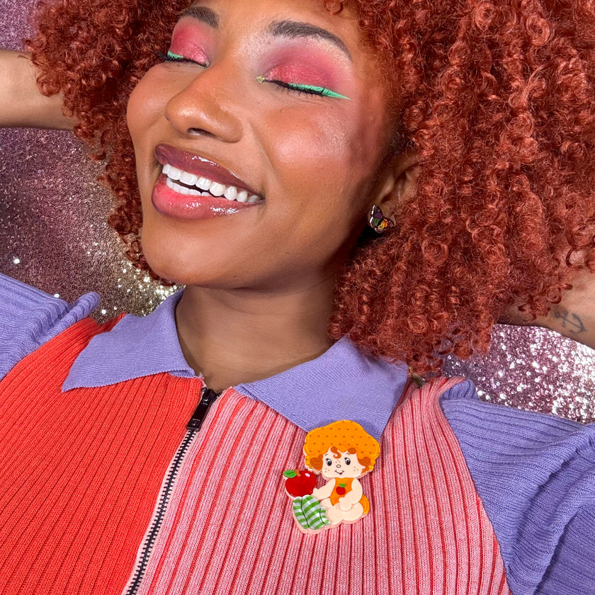 Apple Dumplin Brooch