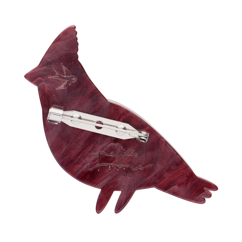 Notable Northern Cardinal Brooch