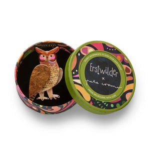 Grand Great Horned Owl Brooch