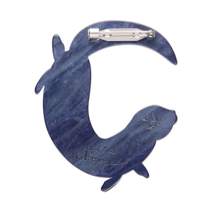 Outgoing Otter Brooch