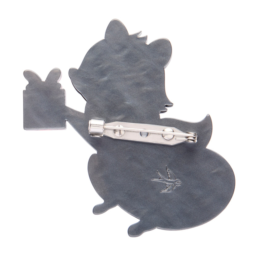 Rhi Rhi the Raccoon Brooch