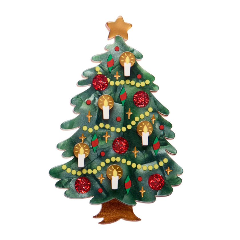 Christmas Tree Centre Piece Brooch