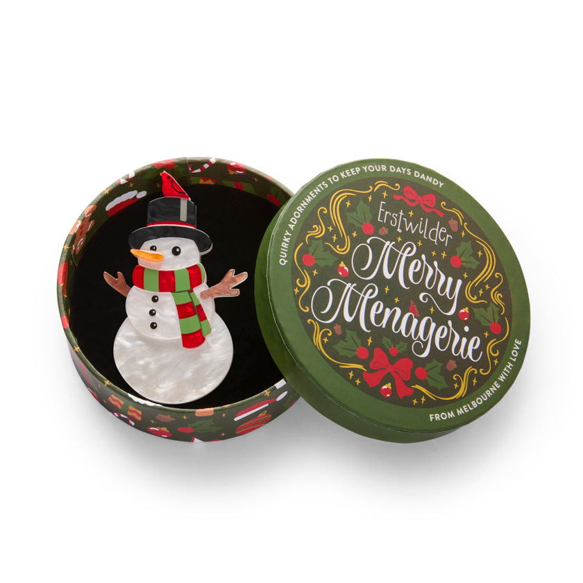 Frosty Fellow Brooch