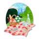 A Royal Garden Picnic Brooch