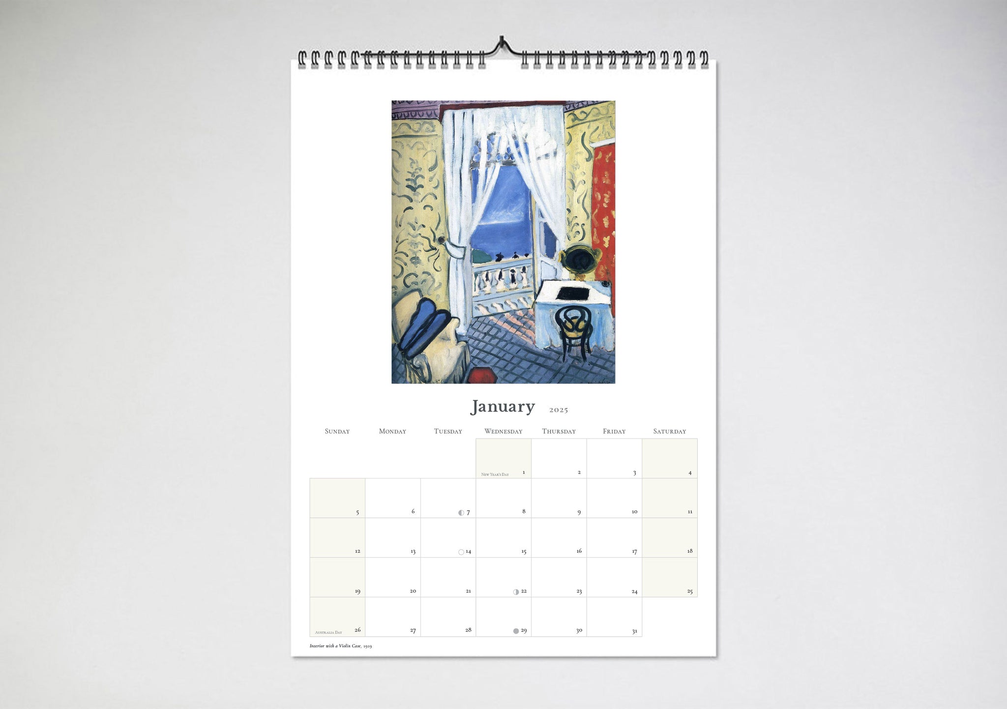 Henri Matisse 2025 Wall Calendar