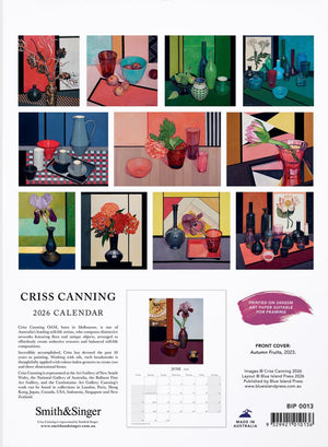 Criss Canning Wall Calendar 2026
