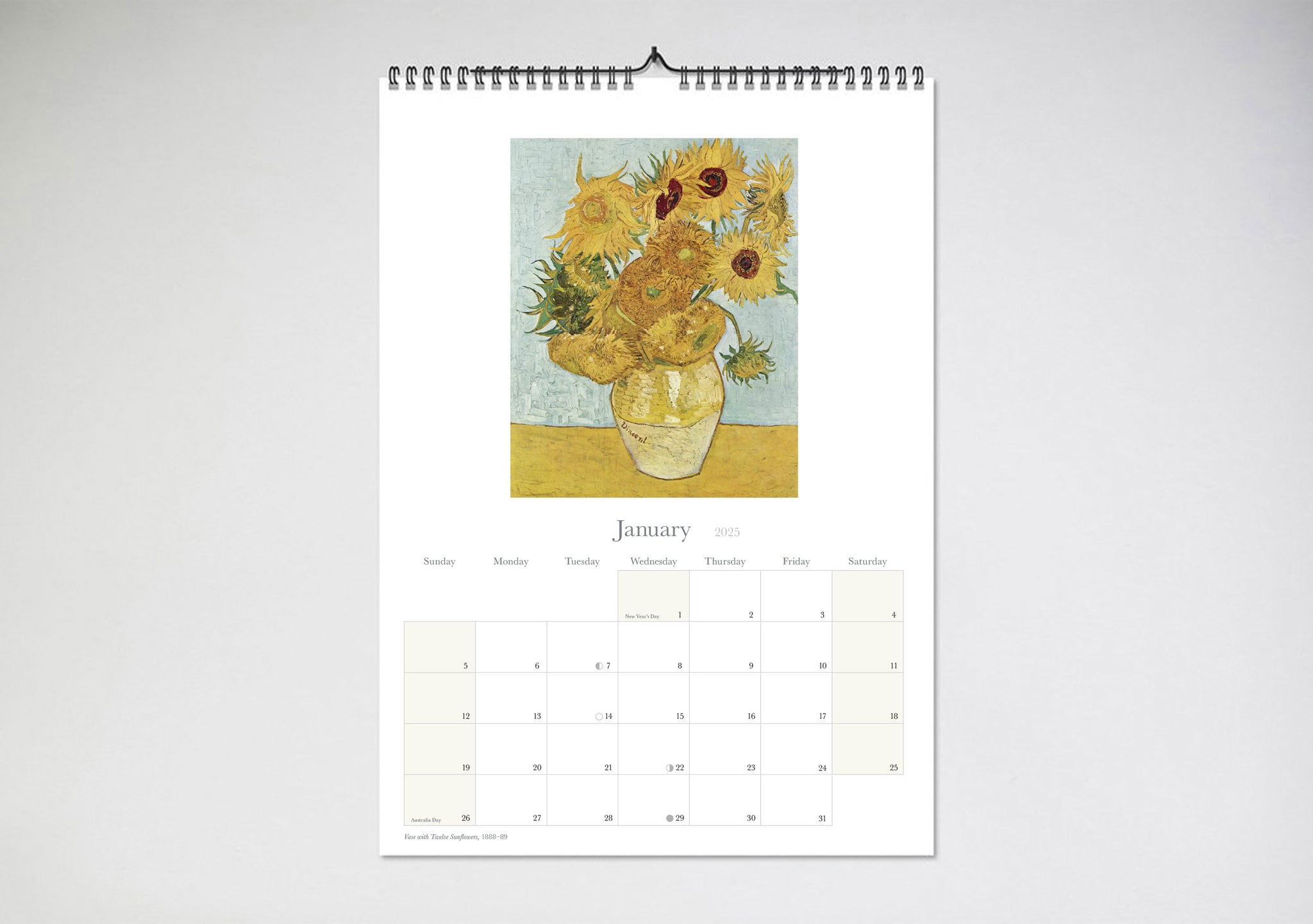 Van Gogh 2025 Wall Calendar