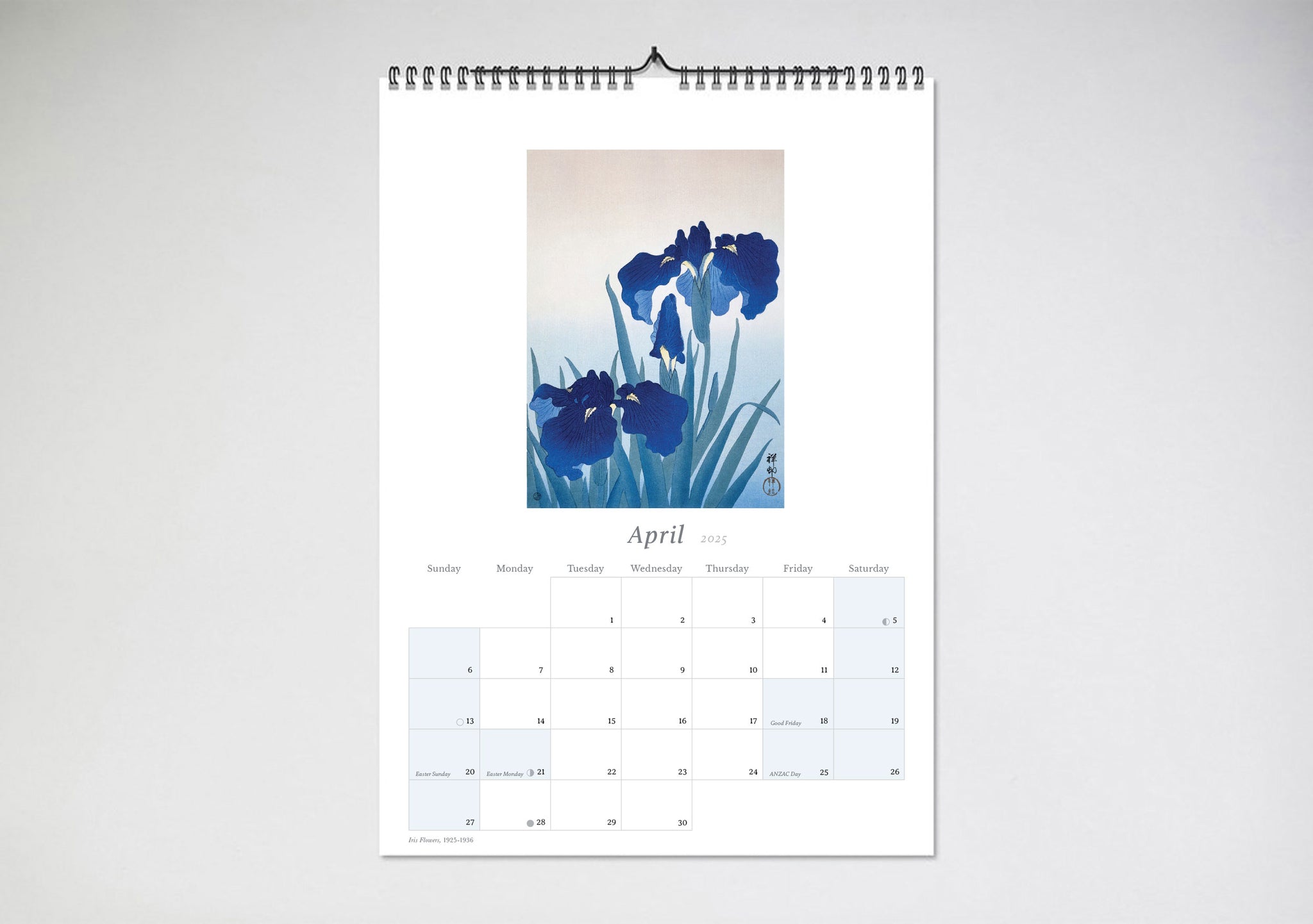 Japanese Art 2025 Wall Calendar