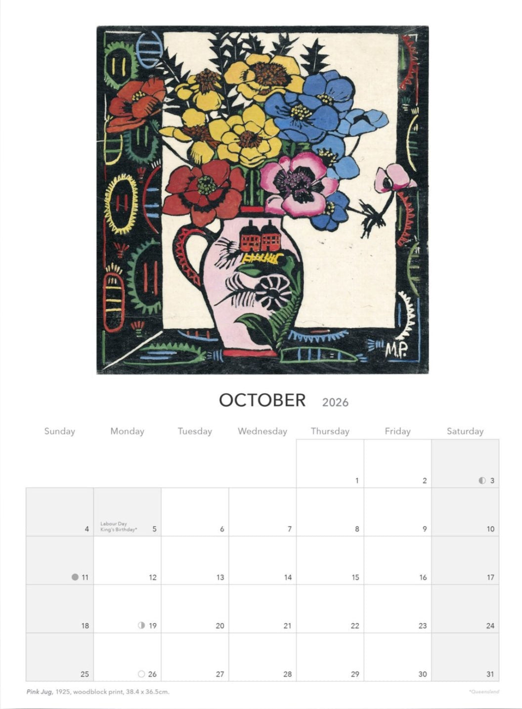 Margaret Preston Wall Calendar 2026