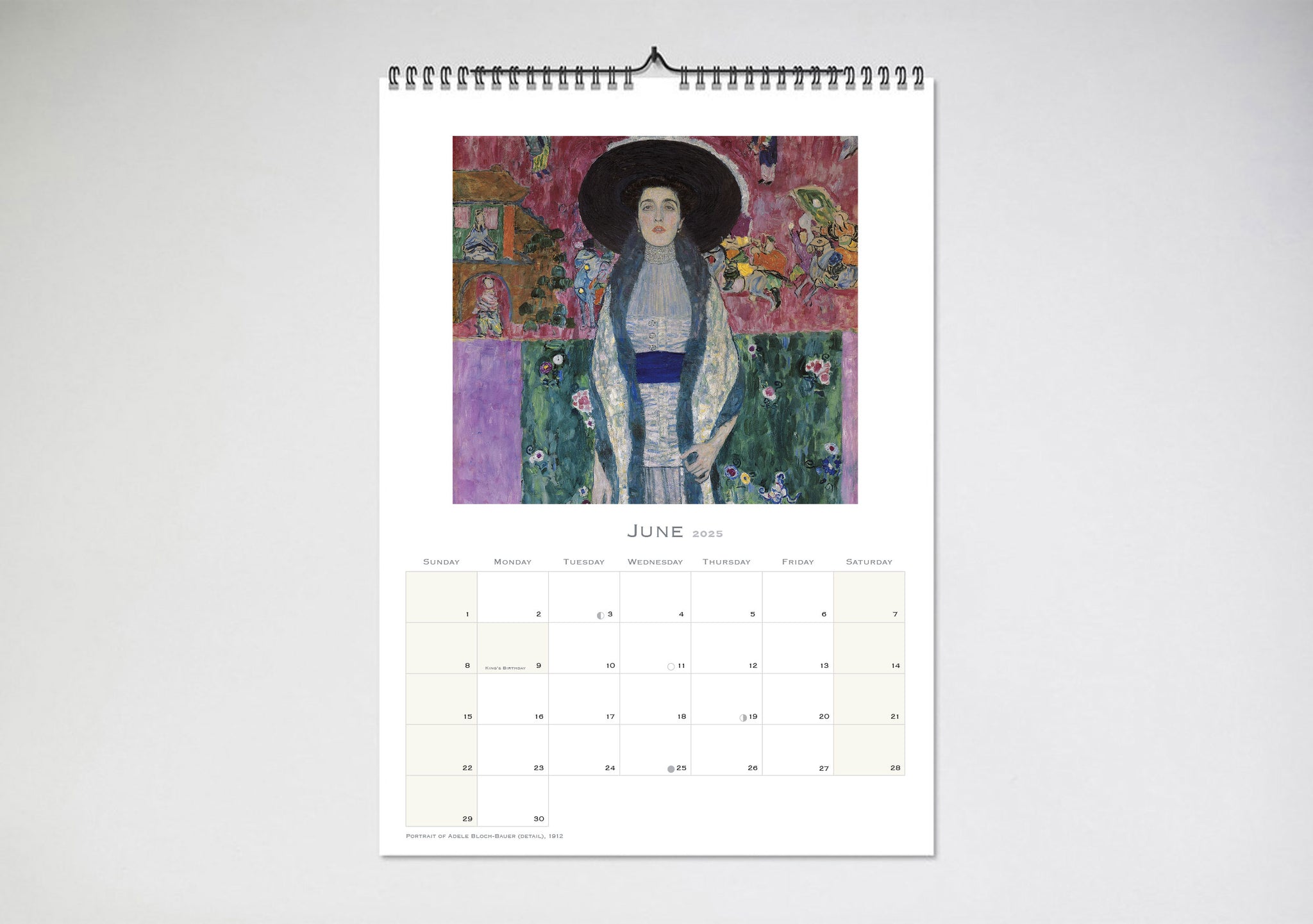 Gustav Klimt 2025 Wall Calendar