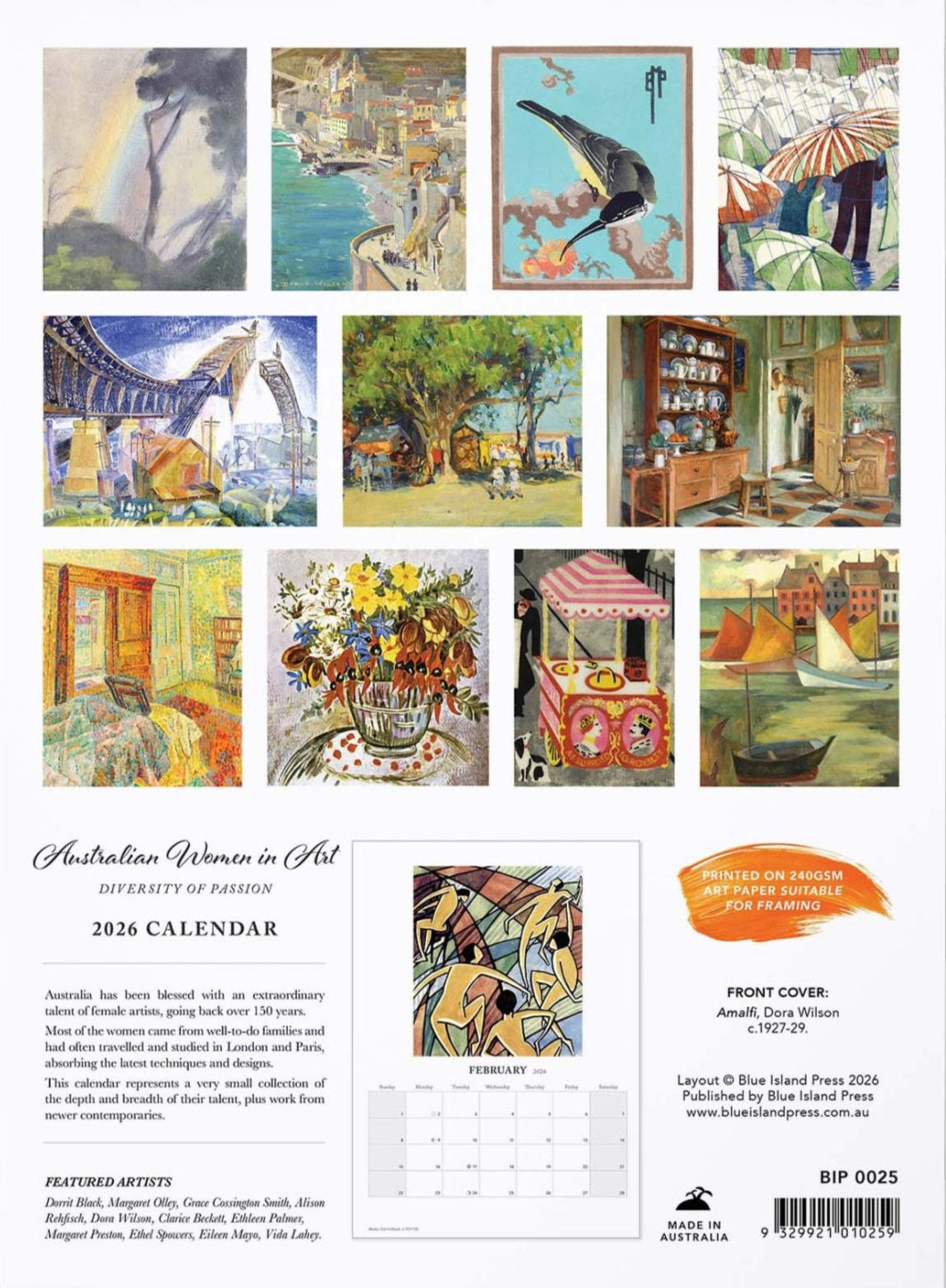 Australian Women in Art Wall Calendar