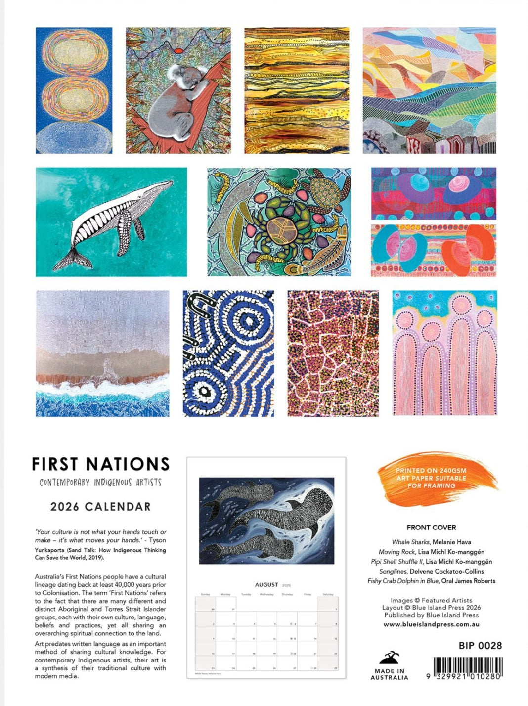 First Nations Wall Calendar 2026