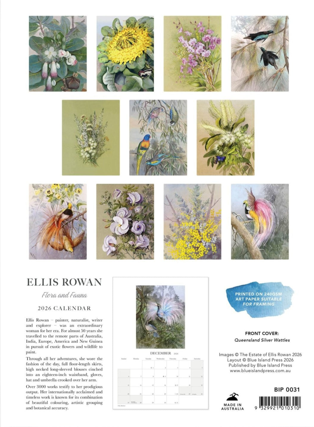 Ellis Rowan Wall Calendar 2026